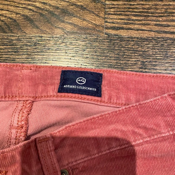 AG Slim Straight Ankle Rust Colored Corduroy Pants Size 25 R - Picture 11 of 11